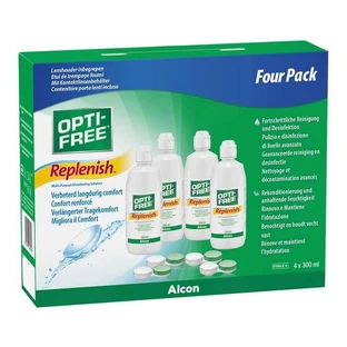Opti-Free Replenish Multifunction Disinfecting Solution, 4 x 300 ml liquid