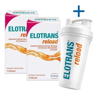 Elotrans Reload: electrolitos en polvo con vitaminas, 2 paquetes de 15 x 7,57 g