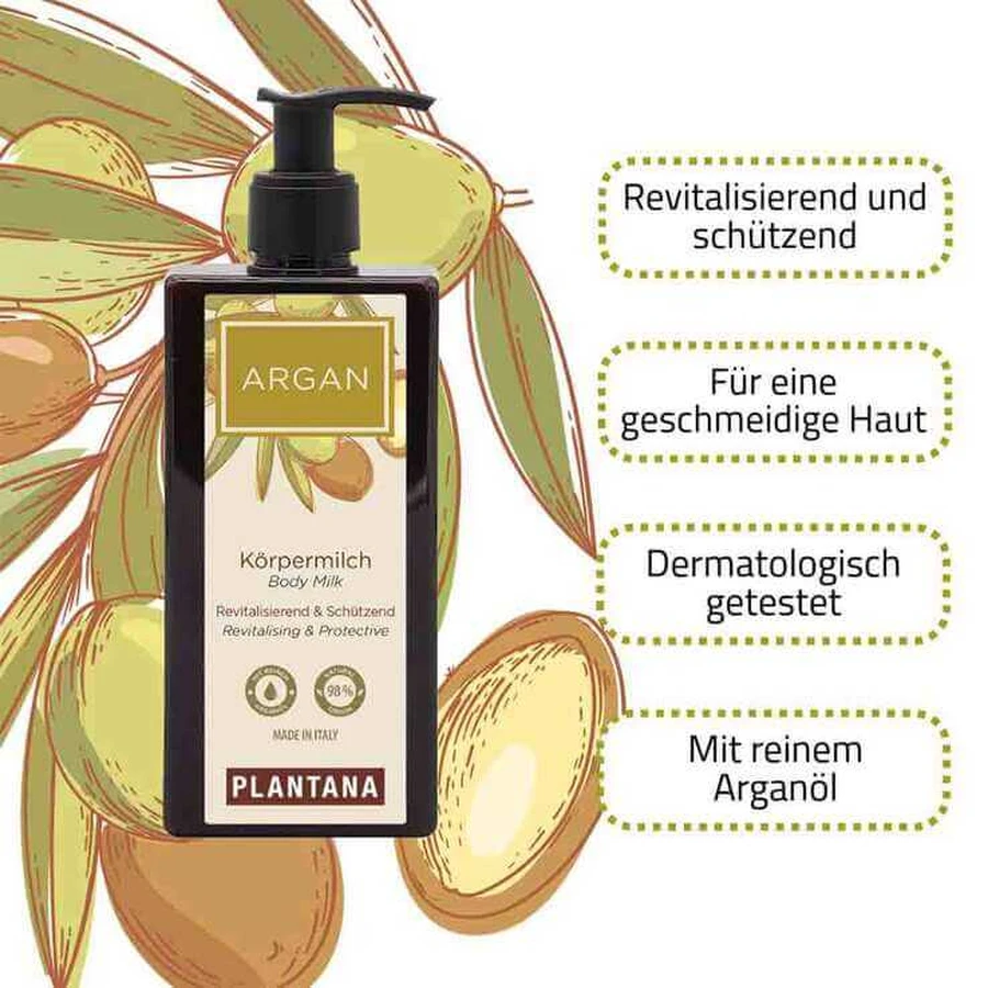 Plantana Argan-bodylotion, 250 ml lotion