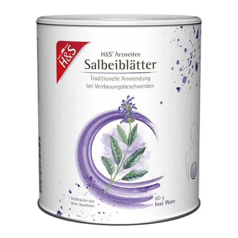 H&S Ceai vrac din frunze de salvie, 60 g ceai