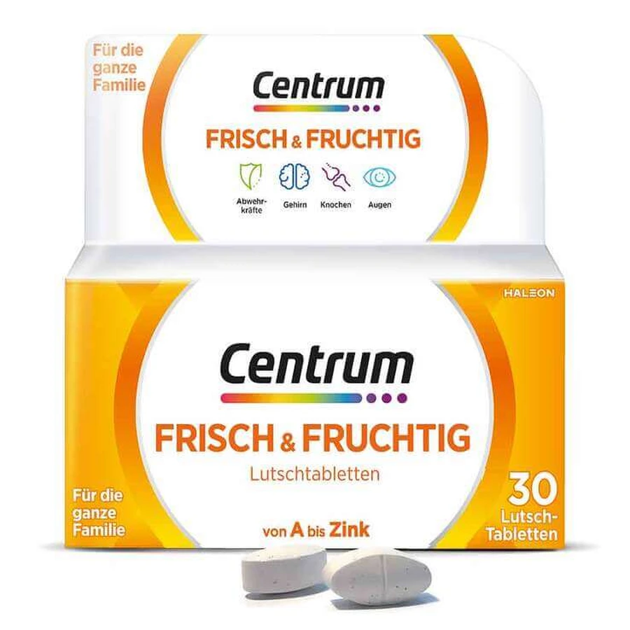 Pastillas Centrum Fresh & Fruity, 2 x 60 pastillas