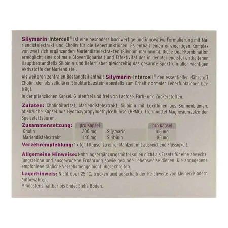 Silymarin-Intercell Kapseln, 120 St Kapseln