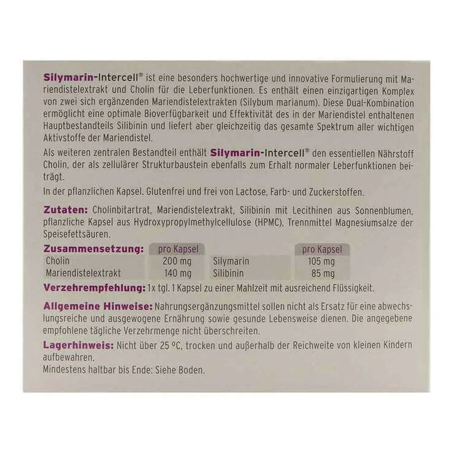 Silymarin-Intercell Kapseln, 120 St Kapseln