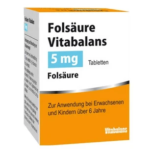 Vitabalans Folic Acid 5 mg Tablets, 50 Tablets
