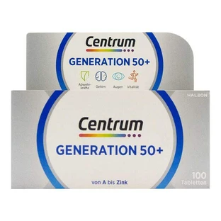 Centrum Gen.50 + A-Zinc + Floraglo Caplets, 100 tablets