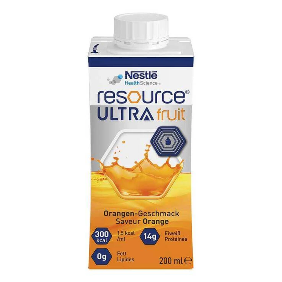 Resource Ultra Fruit Orange flüssig, 6X4X200 ml Flüssigkeit