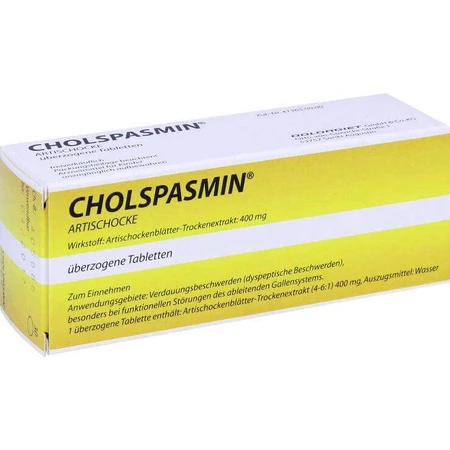 Cholspasmin Artischocke überzogene Tabletten, 50 St Überzogene Tabletten