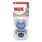 Day&Night First Choice Classic Pacifier Set, Blue, 6–18 months, 2-pack, Nuk