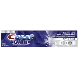 3D White Vivid Mint Ultra Whitening Toothpaste, 147 g, Crest