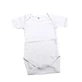 Body en coton à manches courtes et à côtes, blanc, 18 à 24 mois, Baltic Bebe