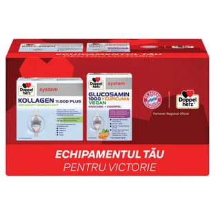 Collagen 11,000 Plus and Glucosamine 1,000 + Turmeric, 30 vials + 60 tablets, Doppelherz
