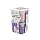 Set van 2 siliconen bakjes, roze en paars, Melii