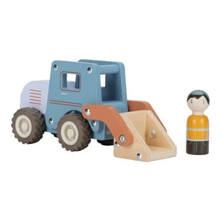 FSC-gecertificeerde houten speelgoedauto, bulldozer, vanaf 18 maanden, Little Dutch