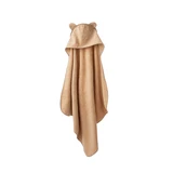 Badehandtuch mit Kapuze, 100 x 100 cm, Braun Teddy, Twindeco