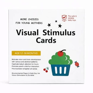 Juego de tarjetas educativas ilustradas, de 12 a 36 meses, OEM