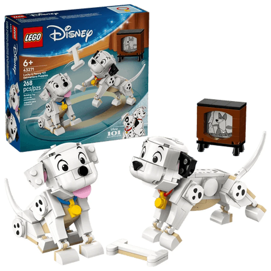 Lucky und Penny aus Disneys „101 Dalmatiner“, ab 6 Jahren, 43271, 268 Teile, Lego