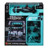 F1-Pit-Pass-Sammlermodell, Maßstab 1:43, George Russell, ab 3 Jahren, Bburago
