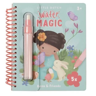 Rosa Magic Water-Activated Coloring Book, Ages 3+, Little Dutch
