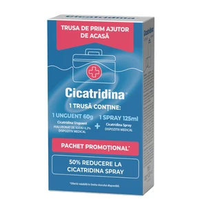 Pack de spray + pomada, 125 ml + 60 g, Cicatridina