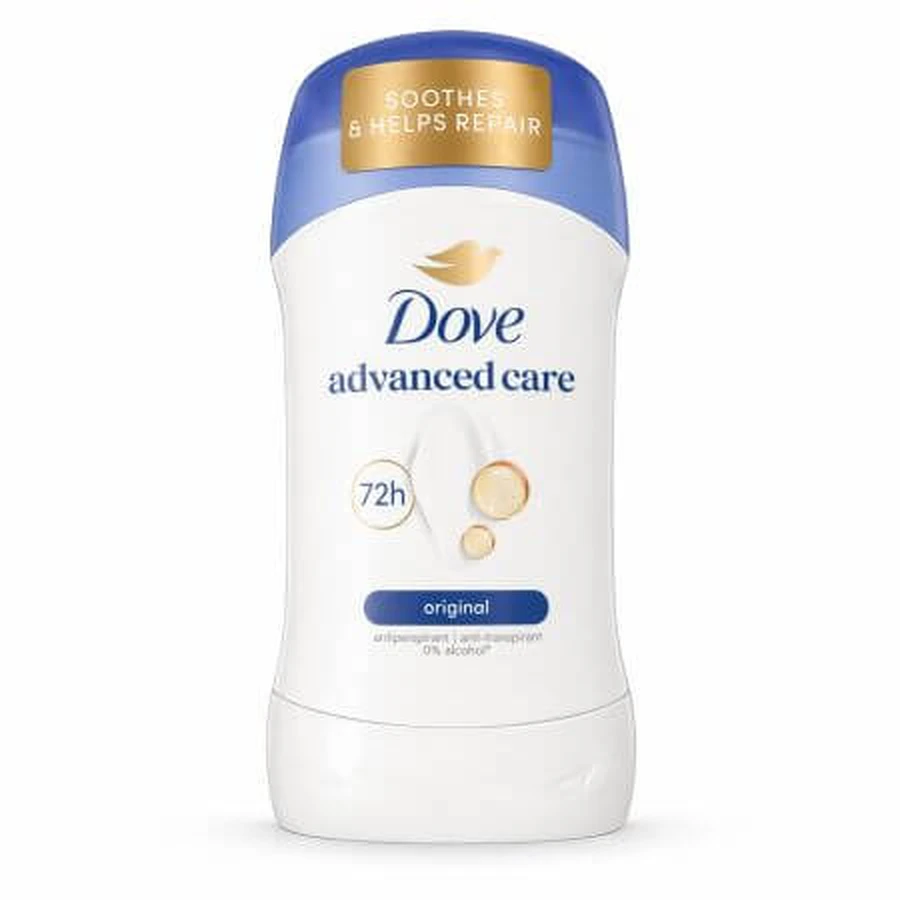 Déodorant anti-transpirant Dove Classic 72 heures en stick, 50 ml