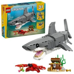Requin féroce avec un coffre au trésor, à partir de 8 ans, 31381, 379 pièces, Lego Creator 3-en-1