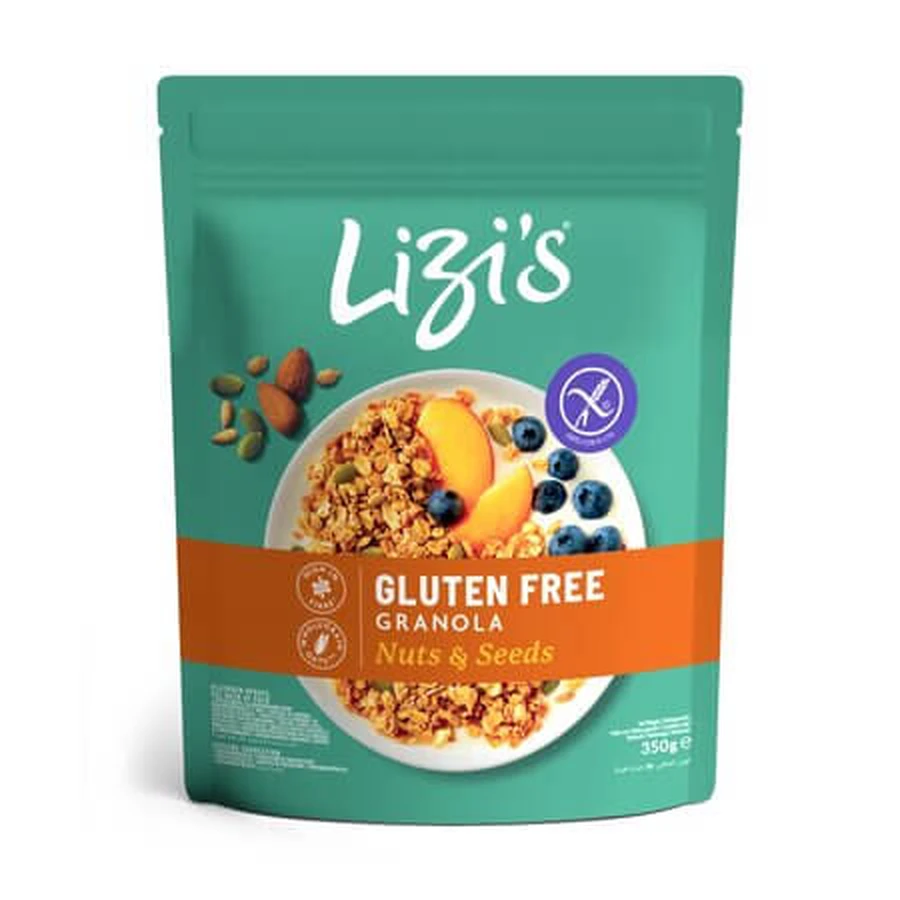 Glutenfreies Müsli mit Nüssen und Samen, 350 g, Lizis