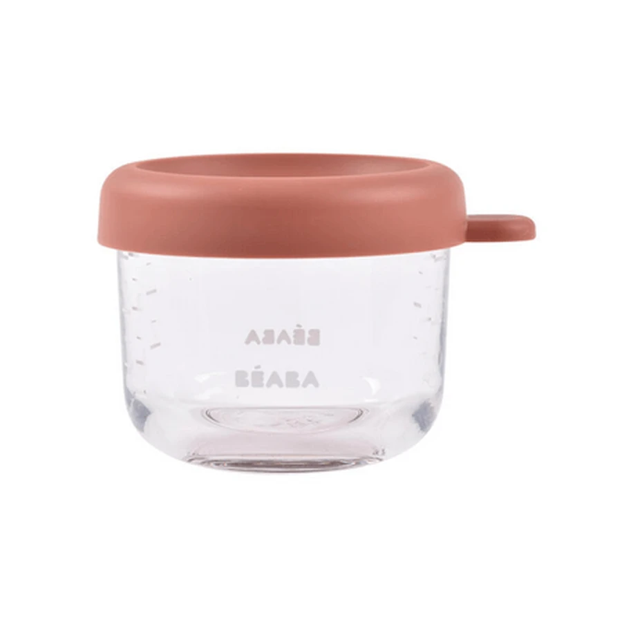 Airtight glass container, Terracotta, 150 ml, Beaba