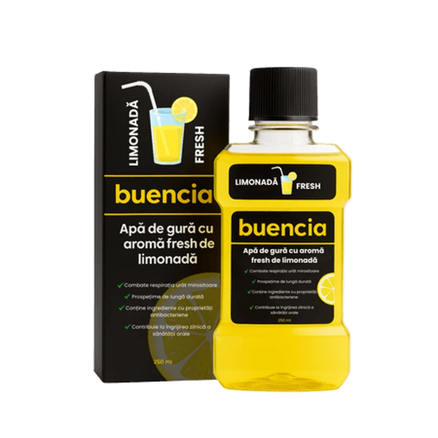 Enjuague bucal con sabor a limonada, 250 ml, Buencia