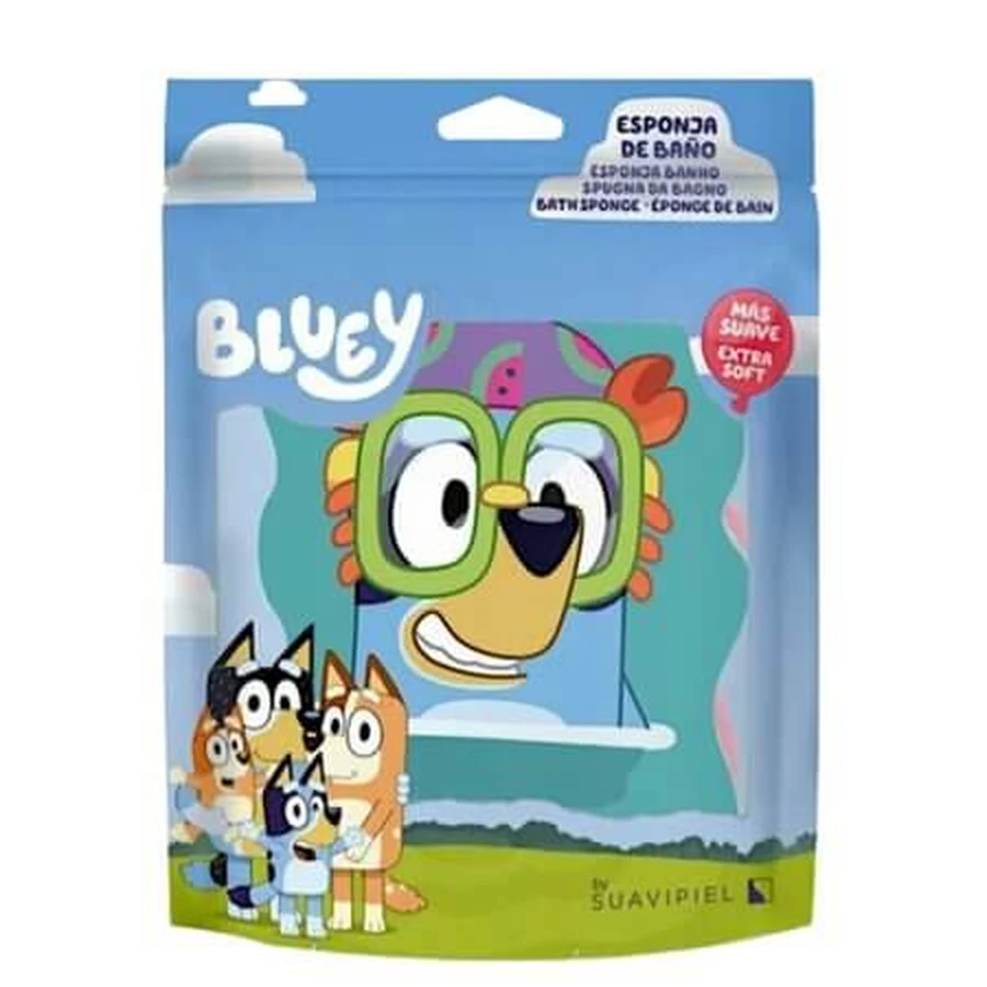 Éponge de bain pour enfants, Bluey, Dermacotone