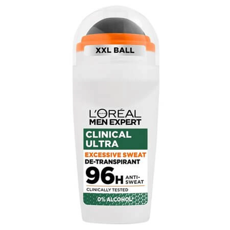 Men Expert alcoholvrije anti-transpirant roll-on, Derma Control, 50 ml, L'Oréal Paris