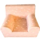 Sillón infantil de jersey, rosa con corazones, a partir de 6 meses, Twindeco