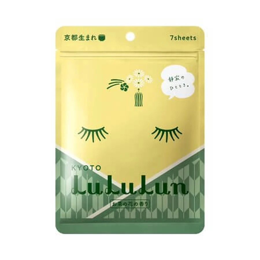 Kyoto Green Tea Face Mask, 7 pieces, LuLuLun