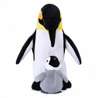 Peluche : Maman pingouin et son petit, 1 pièce, Wild Republic