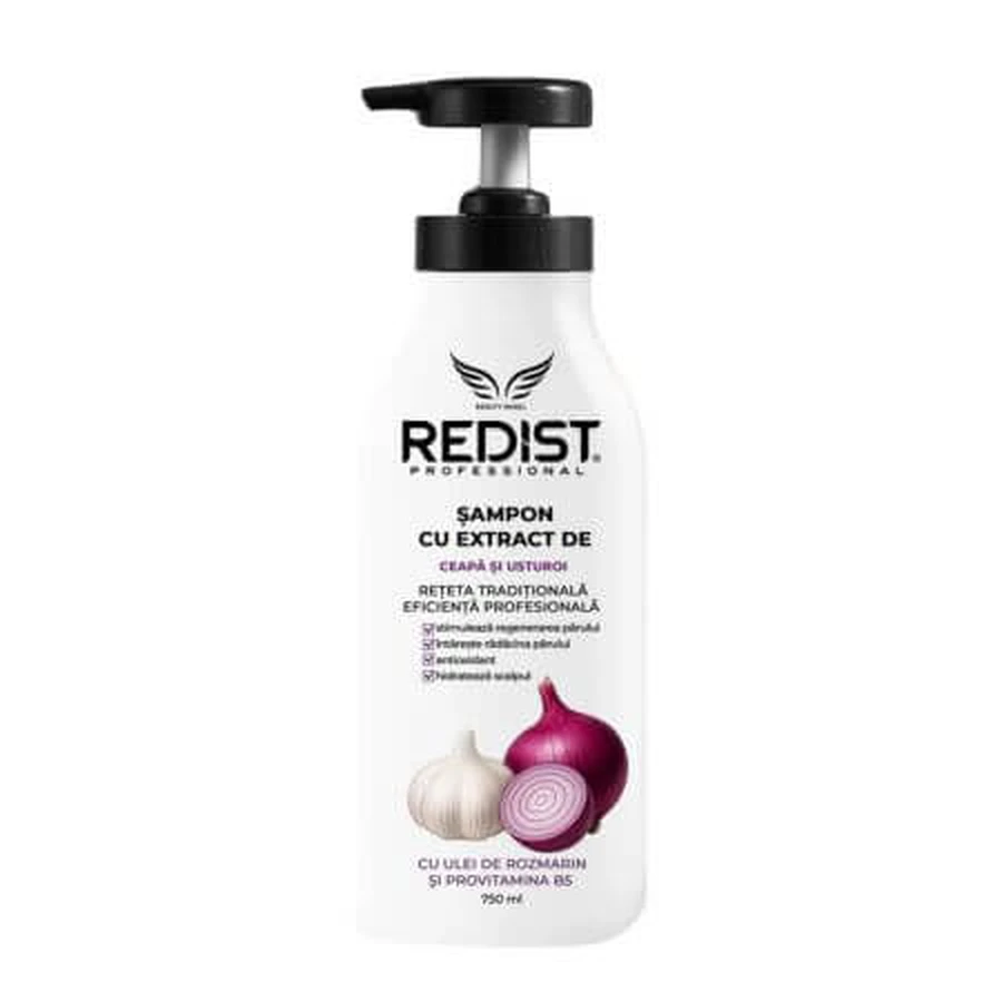 Shampoing aux extraits d'oignon, d'ail et de romarin, 750 ml, Redist