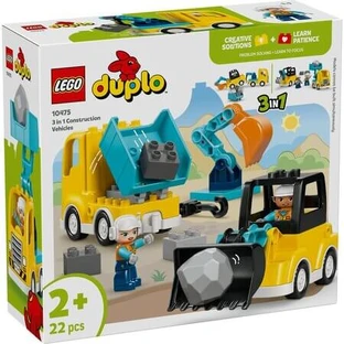 3-in-1 Construction Vehicles, Ages 2+, 10475, Lego Duplo