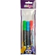 Set of Round-Tip Chalk Markers, Green, Blue, Red, 3-Pack, Strigo