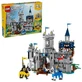 Medieval Castle with Horses and Knights, Ages 9+, 31168, 1,371 pieces, Lego Creator 3-in-1