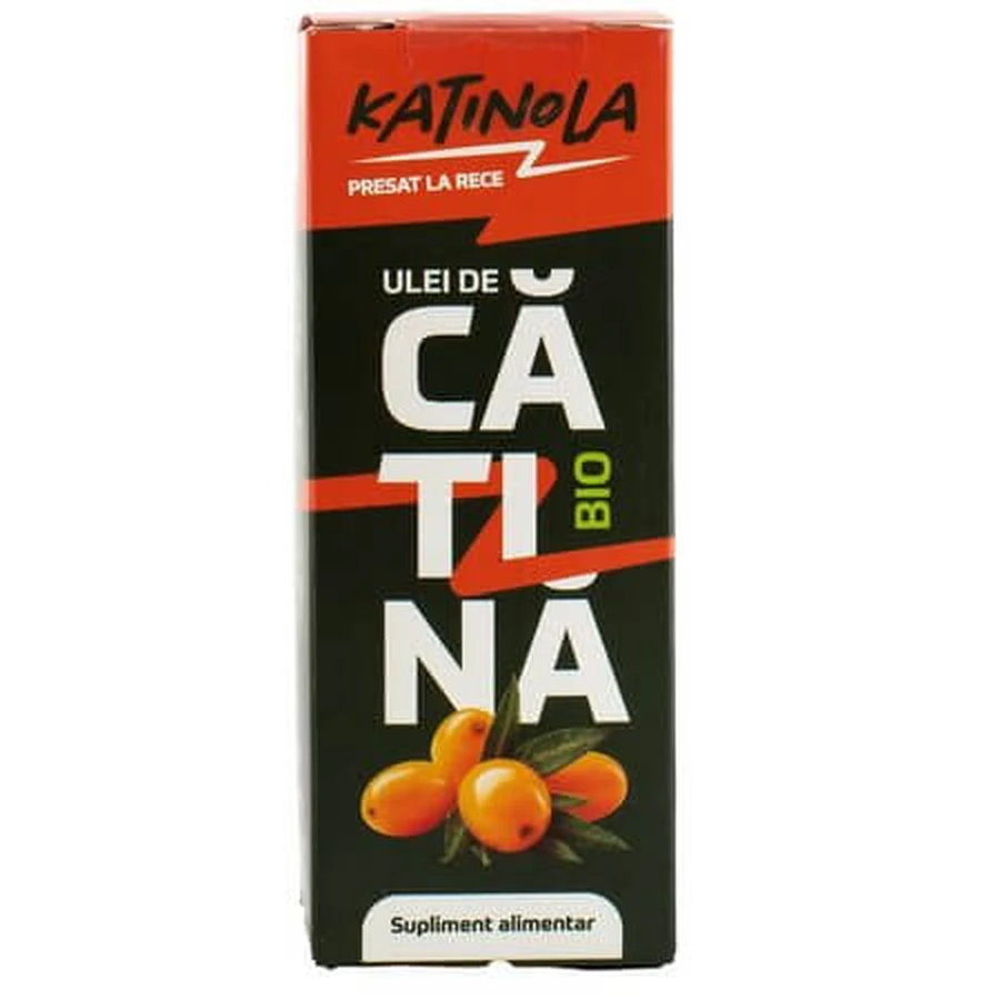 Organic Cold-Pressed Sea Buckthorn Oil, 15 ml, Katinola