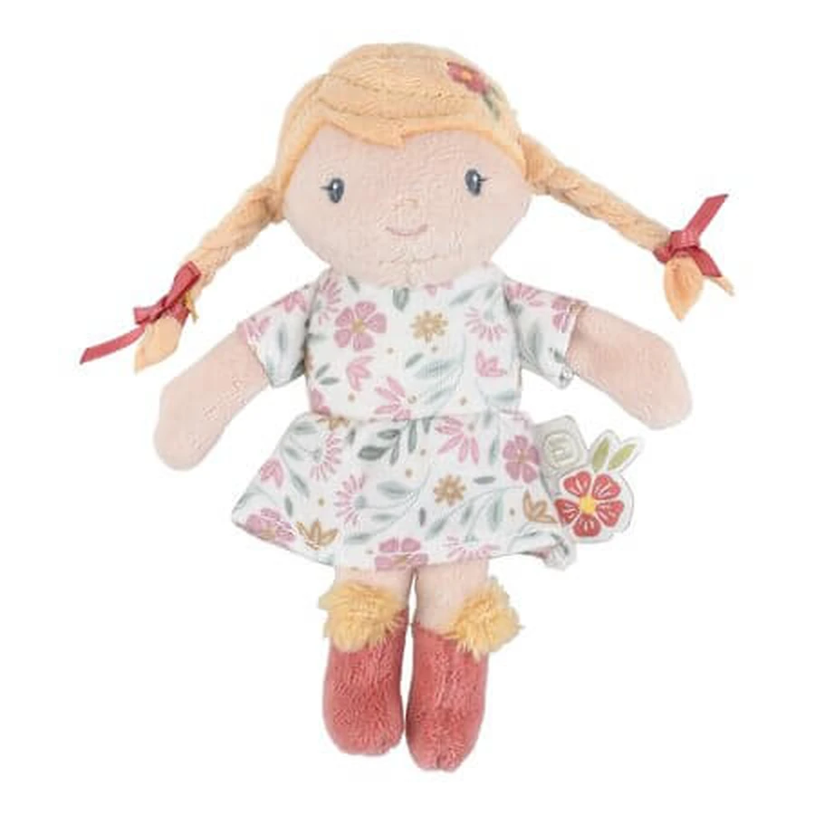 Mini Julia stoffenpop, 10 cm, vanaf 12 maanden, Little Dutch