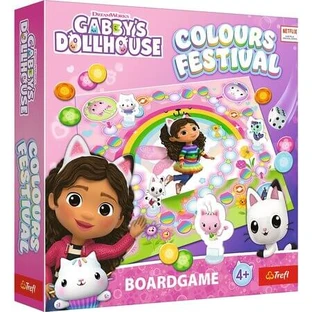 Gabbys Dollhouse Festival of Colors Game, Ages 4+, Trefl