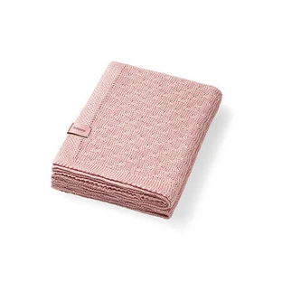 Gestrickte Bambusdecke, 75 x 100 cm, Rosa, Babyono