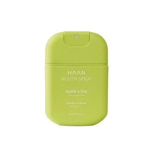 Spray bucal sin alcohol para un aliento fresco, «Una manzana al día», manzana verde y menta, 20 ml, Haan