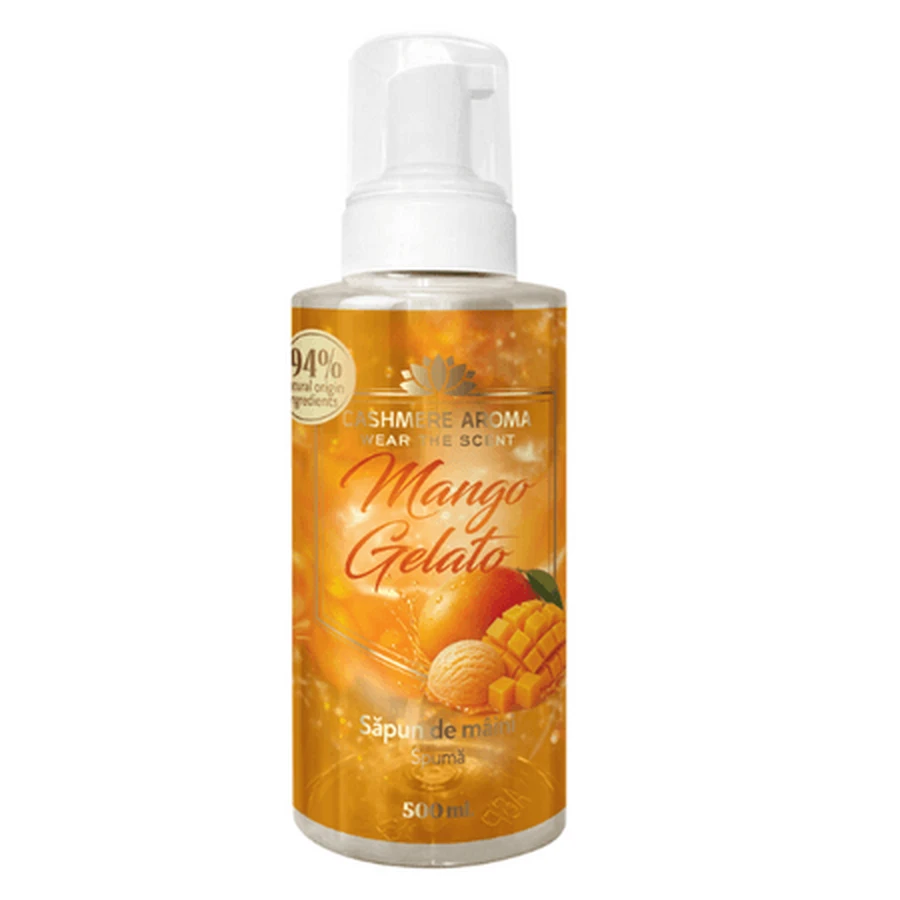 Foaming Hand Soap, Mango Gelato, 500 ml, Cashmere Aroma