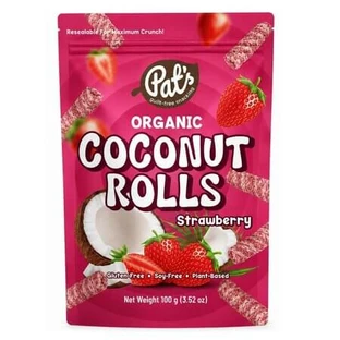 Panecillos ecológicos, de coco y fresa, 100 g, Pat's