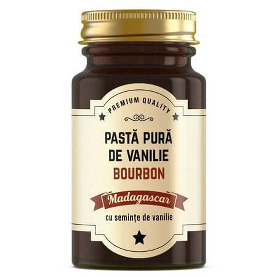 Pasta de vainilla bourbon pura, 100 g, Remedia Laboratories