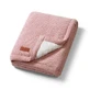 Cotton Baby Blanket with Fleece Lining, Pink, Babybio