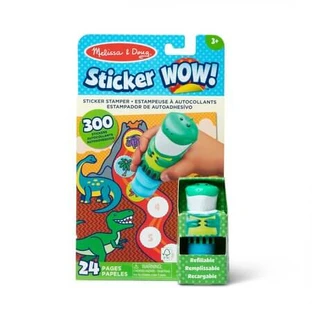 Play Set with Stickers and Refillable Stamp, Dinosaur, Ages 3+, Melissa and Doug