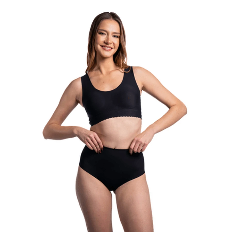 Ropa interior de compresión de cintura alta, talla L, negro, braguitas, 1 unidad, Norseli