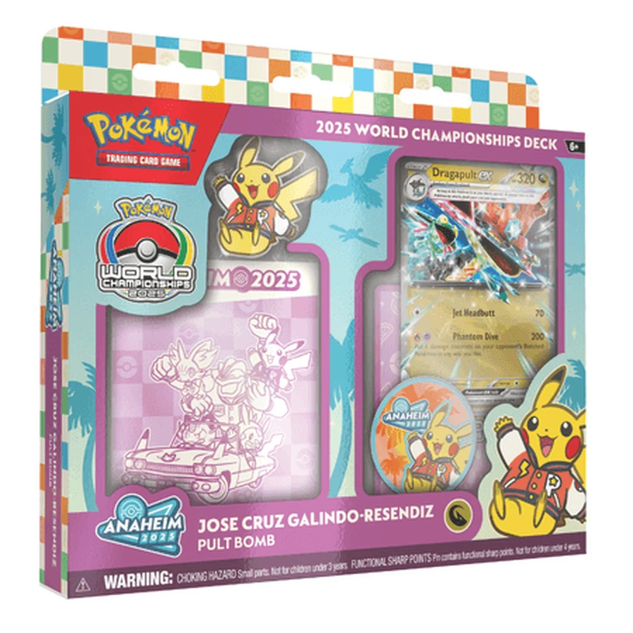 Weltmeisterschafts-Decks 2025, verschiedene Designs, ab 6 Jahren, 60-Karten-Pack, Pokémon-Sammelkartenspiel