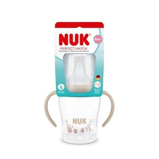 Perfect Match-babyfles met handvatten en oefenfopspeen, diverse modellen, vanaf 6 maanden, 150 ml, Nuk